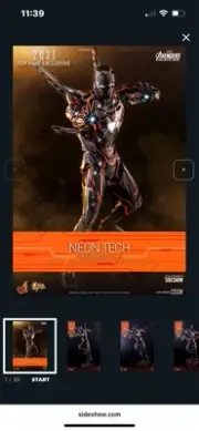 Hot Toys Neon Tech Iron Man 4.0 - 1/6 Scale Figure