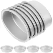 10 Pcs Mini Cake Pans Mold Oval Baking Flan Molds for Cheesecake