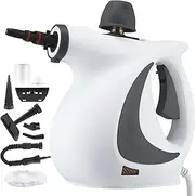 Handheld Pressurized Steam Cleaner with Safety Lock, 9-Piece Accessory Set, Multi-Purpose Portable Steamer for Cleaning Kitchen, Furniture, Bathroom, Window, Home Use