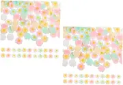 ARTIBETTER 320 pcs Mixed Color Daisy Flower Resin Flatback for DIY Phone Decor Jewelry Making Easy to Use Cabochons for Craft Projects for Rings Pendants Greeting Cards