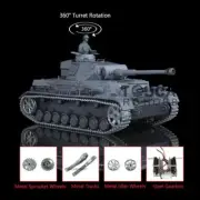 Henglong 7.0 1/16 Scale Upgraded Panzer IV F2 RTR RC Tank 3859 W/ 360° Turret