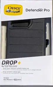 OtterBox Defender Pro Series Case and Holster For iPhone 15 Pro-Black