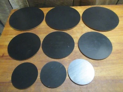 9 pcs. - Cork Mat for Plants or Crafts - 4" - 6" - 8"