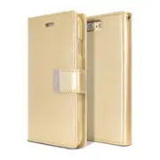 iPhone 7 Plus Compatible Case Cover With Rich Diary for Stylish Protection - Gold