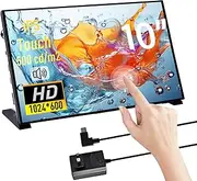 GeeekPi 10.1 Inch Capacitive Touchscreen HDMI Monitor for Raspberry Pi - IPS 1024x600 LCD Display With Dual-Speaker and Mount Hole for Pi 5/4B/3B+/3B/B+ Board