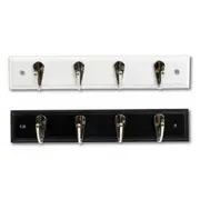 Key Rack 2PC Wood Wall Mount 4 Hooks Storage