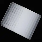 8PCS Nail Swatch Book Insert Pages Press on Nail Color Display Book Organizer Insert Page, Plastic Fingernail Polish Swatch Packaging Inserting Pages for Fake Manicures Storage Salon Supplies(A5)