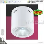 【吸頂筒燈】LED COB 30W 23公分 白款 大瓦數 全電壓 商空首選 【燈峰照極】3Y092-6