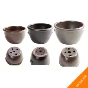 Korean Traditional Rice Cake Steamer Tteoksiru Onggi Earthenware Tteok Maker