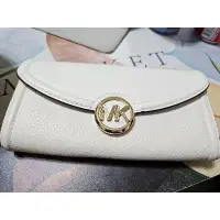 在飛比找蝦皮購物優惠-MK Michael Kors FULTON圓金大LOGO掀