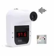 Wall-Mounted Non-Contact Infrared Forehead Thermometer with Fever Alarm