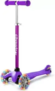 CityPartner Kids 3-Wheel Kick Scooter - LED Wheels, Adjustable Height