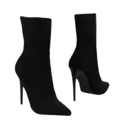 NEW STEVE MADDEN Black Pointed Ankle Boots