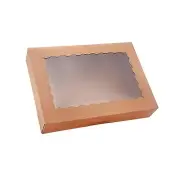 20-Pack Bakery Boxes with Window, 12" x 8" x 2.5" Cookie Boxes, Treat Boxes, ...