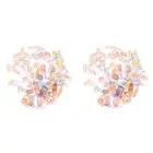 100Pcs Nail Art Studs Flatback Diamonds Crafts Holographic Nail Sequins