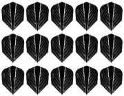 5 New Sets Harrows Quantum Standard Dart Flights - Black