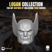 Logan Wolverine v2 custom head for Marvel 4" 6" 7" 12" action figures