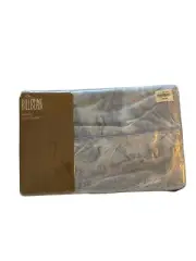 Bill Blass Queen Flat Sheet Blue Marble Vintage New Made In U SA