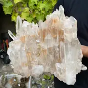 26.3lb Natural Clear White Quartz Crystal Cluster Rough Healing Specimen