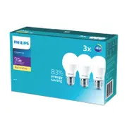 Philips A60 E27 LED 900Lm Warm White 9W Globe - 3 Pack