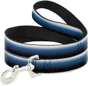 Buckle-Down Pet Leash - Transitioning Dots White/Blue/Black - 6 Feet Long - 1" Wide