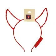 Icing Halloween Costume Cosplay Headband Red LED Light Up Devil Demon Horns New