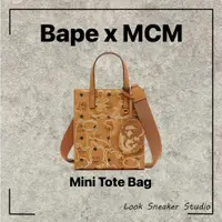 在飛比找蝦皮購物優惠-路克 Look👀 BAPE x MCM MINI TOTE 