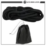 33500 LBS Black 1" x 31.5' Kinetic Energy Truck Tow Recovery Rope Snatch Strap