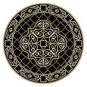 Vintage Area Rugs Bohemia Round Carpet Circle Mat Washable Home Decor-Style 4