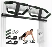 2025 Upgrade Multi-Grip Pull Up Bar with Smart Larger Hooks Technology- USA