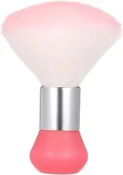 NECK DUSTER BRUSH NAIL ART DUST REMOVER LARGE NAIL POWDER BRUSH HAIR CLEANING BRUSH FOR REMOVING HAIR ON MULTI-FUNCTIONAL MAKEUP BRUSH NAIL TOOL (Pink)