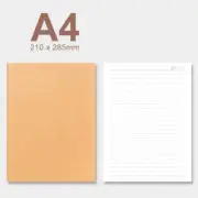 3 x A4 Kraft Paper Lined Notebook