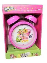 Shopkins Alarm Clock for Children/Kids Desk Clock Bell Ringer Analog Display MIB
