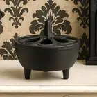 Cast Iron Witch Cauldron Burning Pot Witchcraft Brew Gothic Small Footed Bowl