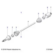 Polaris Bar, Genuine OEM Part 3236014, Qty 1