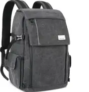 Tullio Camera Backpack Large Waterproof Canvas Rucksack Bag for Drone DSLR SLR
