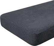 Hokway Couch Cushion Covers Stretch Cushion Covers Sofa Seat Cushion Slipcover Cushion Protector(Gray, Medium)