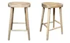 KENI STOOL KITCHEN STOOL SOLID ASHWOOD TIMBER NATURAL