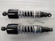 Honda CB750 Nighthawk Black Chrome Dual Spring Shocks 12.75"