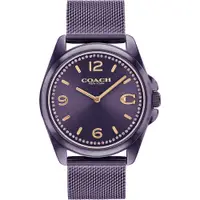 在飛比找誠品線上優惠-COACH C字晶鑽米蘭帶女錶-紫/36mm 1450414