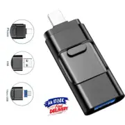 2TB 1TB 256/128GB USB Flash Drive Storage Memory Stick For iPhone iPad Android