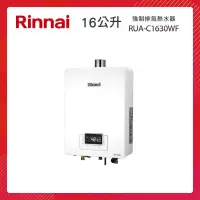在飛比找PChome24h購物優惠-Rinnai 林內 16L 強制排氣熱水器(無線遙控) RU