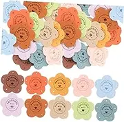 Gadpiparty 50Pcs Handmade Leather Tags for Crafts Portable Sewing Labels for Clothing Decorative Tags for Knitting DIY Yarn Projects Unique Present Labels Lightweight and Durable