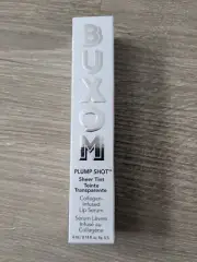 New BUXOM Plump Shot Collagen Infused Lip Serum Sheer Tint Gloss Plush Peach
