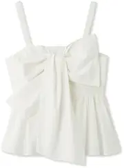 [FRAY I.D] Frey Idea FWFB241111 Women's Peplum Ribbon Top