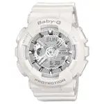 BABY-G 多層次機械酷感女孩休閒腕錶(BA-110X-7A3)-白/43.4MM