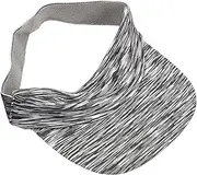 [FOMIYES] Unisex Sun Visor Hat Outdoor Casual Sports Hat for Women Men Visor Design Grey