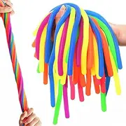 Rtinsd Small Stretchy String Noodles 30 Packs Children Sensory Stretch Strings Fidget Toys for School Classroom Rewards Back to School Birthday Party Favors and Prizes Treasure Box Toys