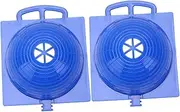 Happyyami 2pcs Durable Parrot Breeding Nest Bowl Portable Egg Basin Cage for Pigeons Birds Easy to Install Washable Safe Materials for Hatching Nesting Blue