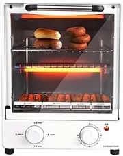 Toaster Oven Mini Oven Household Multifunctional Electric Oven Double-Layer Vertical Oven Baking Cake Bread Machine 30 Minutes Timer Kitchen Cooking Tools 220V Halogen ovens/13372